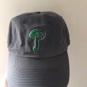Gray Phillies hat with Green Phillies logo!